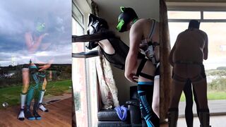 Greener Grass - Femboy Pounded Rock hard Against Window By Pup