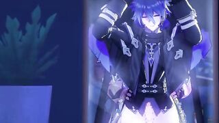 Varka plumbs Flins in the mirror - Genshin Influence