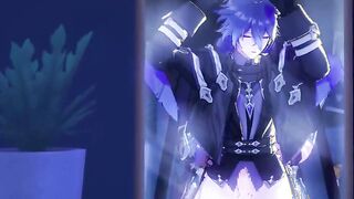 Varka plumbs Flins in the mirror - Genshin Influence