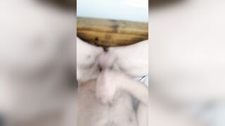 Self jizz facial cumshot