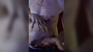 Florian and Cédric each Jizm two times in my Gullet, I complete with a stunning Rectal Ejaculation using a Faux-cock