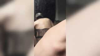 Kinky Faggot in Enjoy with Monster faux-cock