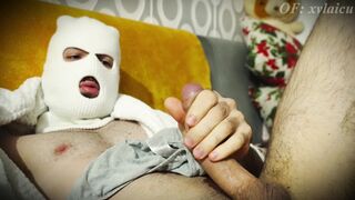 Big Dinky Touch in Gray Trunks & Arse Opened up Solo Homo Taunt