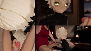 Homosexual duo having lovey-dovey intercourse English subtitles