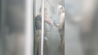 Taking a douche with my sir 1