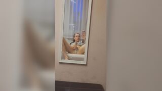 Lovely femboy waiting for dad to come home so frolicking with donk and chisel