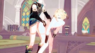 Alhaitham x Kaveh - Genshin Influence Yaoi