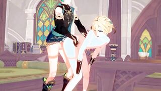 Alhaitham x Kaveh - Genshin Influence Yaoi