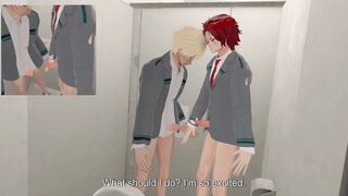 Kirisima and Bakugo have bang-out in the studss shower MHA fanfiction/English subtitles
