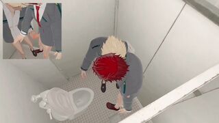 Kirisima and Bakugo have bang-out in the studss shower MHA fanfiction/English subtitles