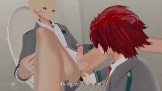 Kirisima and Bakugo have bang-out in the studss shower MHA fanfiction/English subtitles