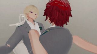 Kirisima and Bakugo have bang-out in the studss shower MHA fanfiction/English subtitles