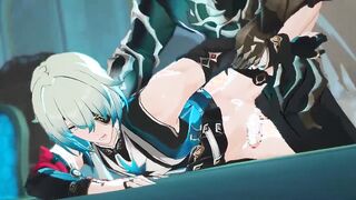 Mob x Anaxa - Honkai Starlet Ride - Queer Yaoi Cartoon