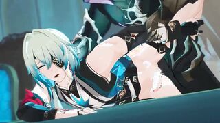 Mob x Anaxa - Honkai Starlet Ride - Queer Yaoi Cartoon