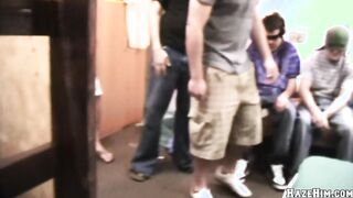 GAYWIRE - Pledge Hazing Twist: Glory Fuck-hole Prank Leaves Frat Fellows Perplexed And Sated