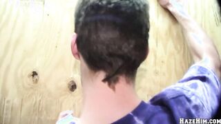 GAYWIRE - Pledge Hazing Twist: Glory Fuck-hole Prank Leaves Frat Fellows Perplexed And Sated