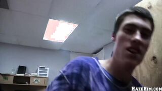 GAYWIRE - Pledge Hazing Twist: Glory Fuck-hole Prank Leaves Frat Fellows Perplexed And Sated