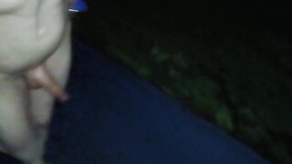 Bare in public frolicking with pee