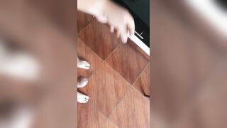 Viaje de trabajo no me aguanto y me roco hasta sacr todo mi mancum