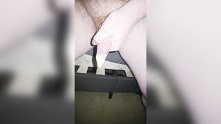 Ginger Sploogs a Phat Geyser in a Protection After a One-Min Jack Sesh