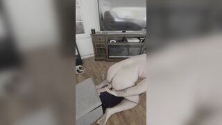 Attempting to rail my thicc fake penis, need someone to come shove it all the way in