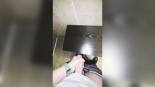 Wank at work; nearly got caught