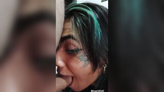 Ingrid Dame likes gigantic sausage with foreskin