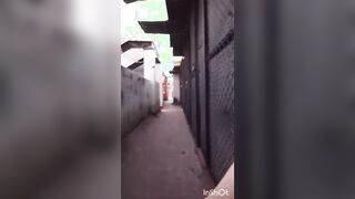 Public Onanism in the roof and nearly caught.