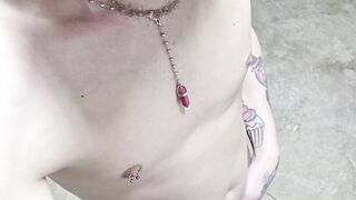 Camper garage dinking around