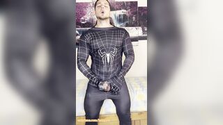 My SPIDERMAN STIFFY ejaculates!