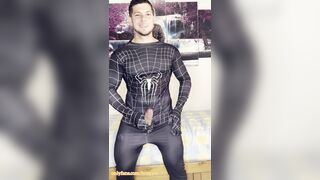 My SPIDERMAN STIFFY ejaculates!