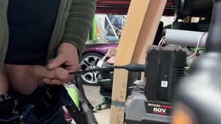 Extraordinary 30cm silicone Stimulating Urethral sound onanism in garage