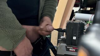 Extraordinary 30cm silicone Stimulating Urethral sound onanism in garage