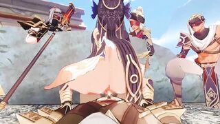 Cyno x Mobs - Genshin Influence