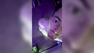 Standup handballing attempting to hold myself still but senses to great