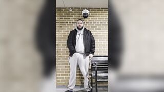 Freezing cold outside but i was so naughty and needed to jism