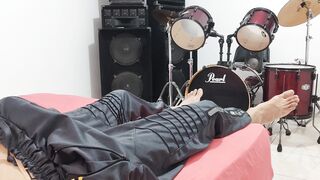 my ginormous hard-on in my siss guest room