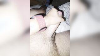 Fast Fap until my good-sized pink cigar cascades jizm