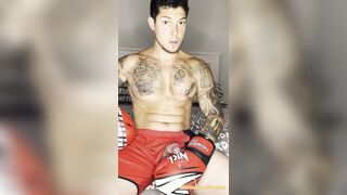 FIGHTER GINORMOUS JIZZ! With No Palms