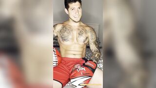 FIGHTER GINORMOUS JIZZ! With No Palms