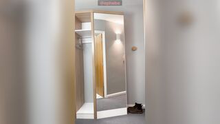 Bare leaping masturbates