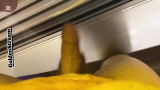 After Solarium Salami Have fun & Peeing in Solarium High Risk