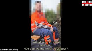 Hetero Lush Construction Employee I Faced in the Park Comes Over for His First-ever Nosey Practice