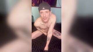 Inked Youngster Next Door Smacks His Backside