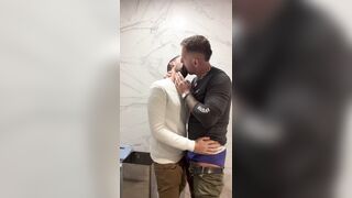 super-hot daddies having joy outdoors tearing up in public douche