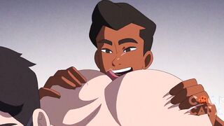 Smallish Twunk Top with Immense Wolf Roomie