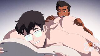 Smallish Twunk Top with Immense Wolf Roomie