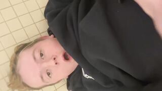 Sissy fellow gobbles his own jizz