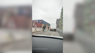 Twunk gets caught frolicking with dads ample pecker in public #OutInLondon @kykematarazzo