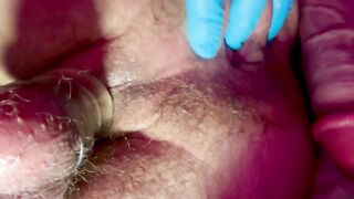 Plowing my rump with a 24 fake penis